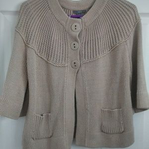 Apt9 Khaki Sweater Cardigan